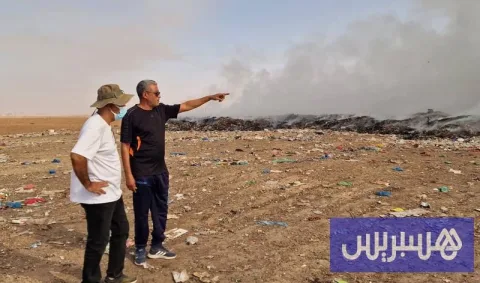 حريق يهدد مطرح جماعة تيزنيت